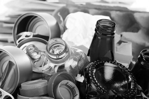 Commercial waste crew outside a Millbank building