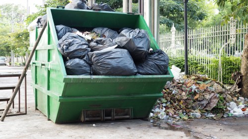 Sorting facility for paper and plastic in a local borough transfer hub